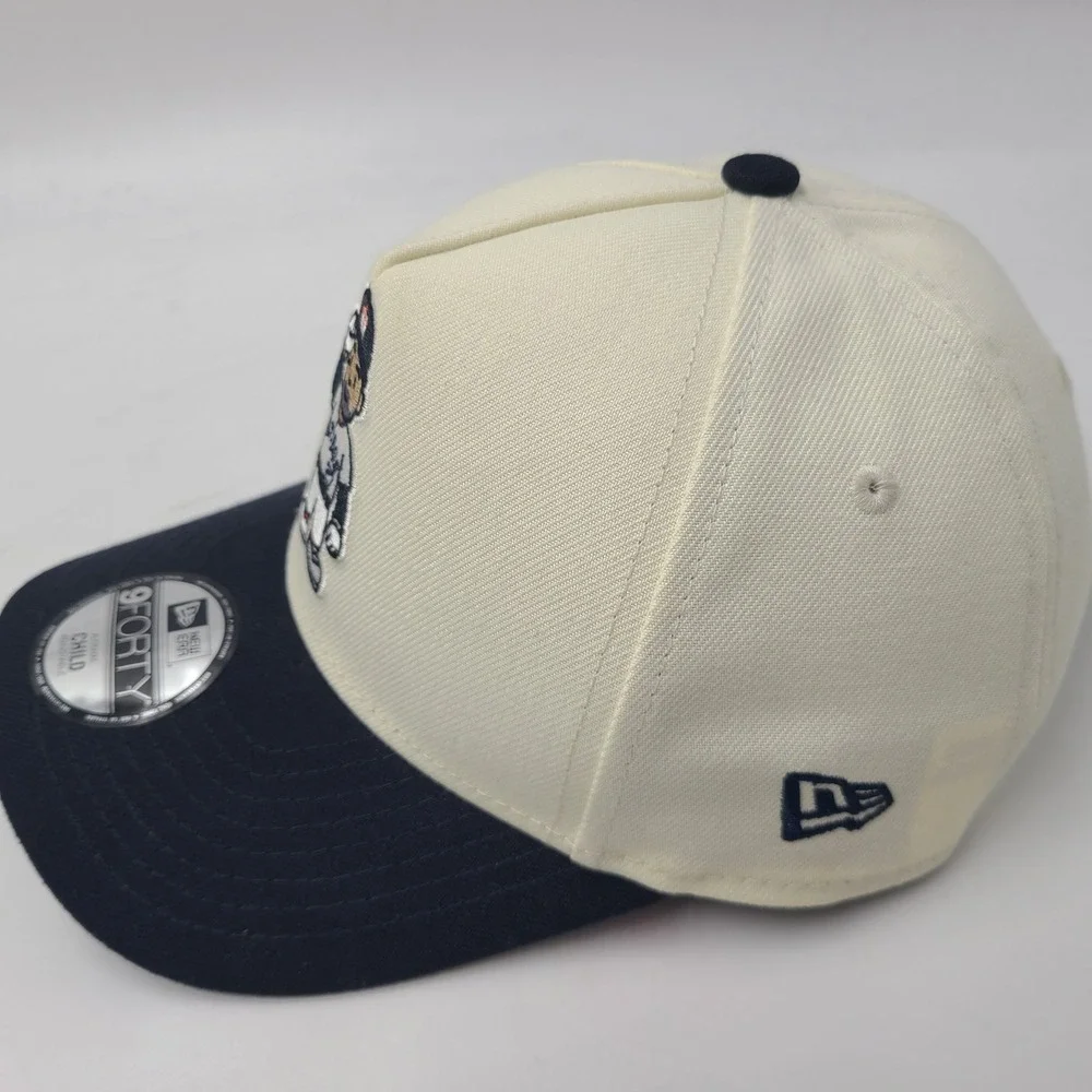 Child Houston Astros Hat Snapback New Era 9Forty Cream Blue MLB Jose Altuve Boys